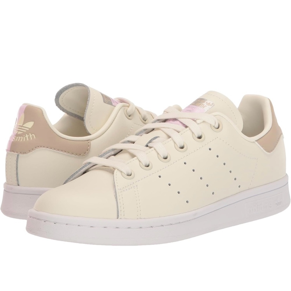 Adidas Cream Tan Sneakers Minimalist Design men Stan smith shoes